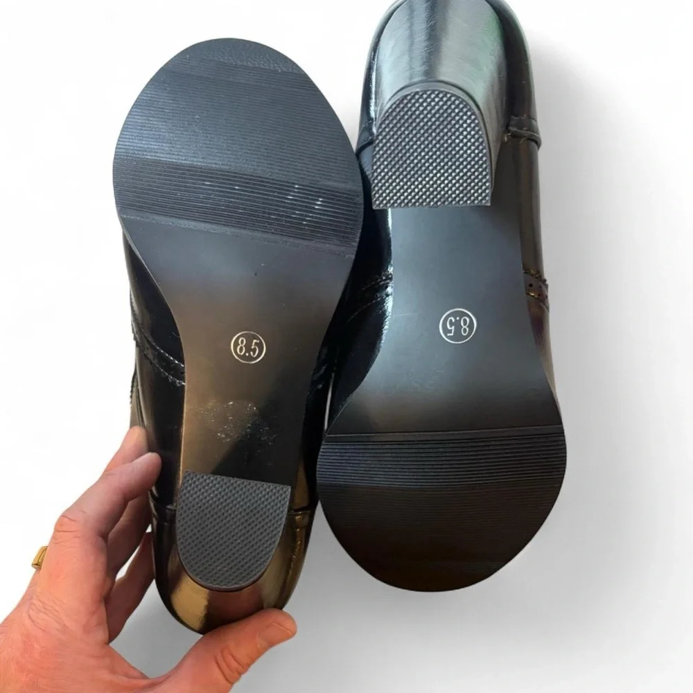 Odema Women's Wingtip Oxford Heeled Shoes - Picture 7 of 7